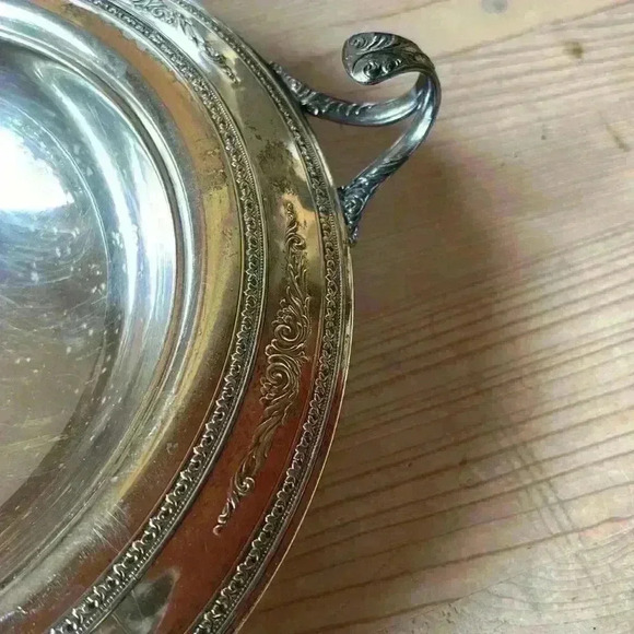 Antique Victorian Meriden Silverplate/Silver Plate Bowl Holder Server... Homan - Picture 4 of 9